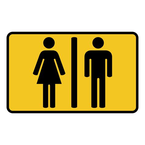 signo de baño masculino y femenino sobre fondo transparente 17178218 PNG