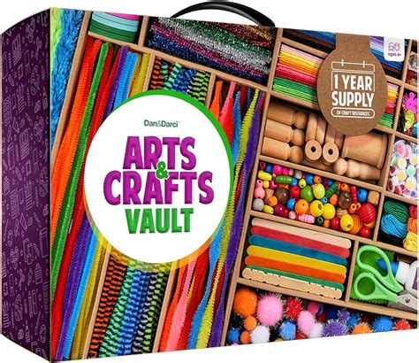 Amazon.co.jp: Dan&Darci Art and Crafts Vault - クラフト用品キット 箱入り 子供用 対象年齢4 ...