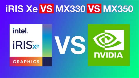 Intel Iris Xe vs Nvidia MX330 vs Nvidia MX350 | Which graphics card is ...