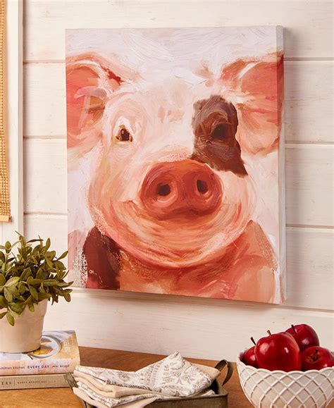 Farm Animal Canvas Wall Art | Farm animal paintings, Farm animal ...