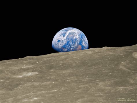 esplaobs: EARTHRISE 1: HISTORIC IMAGE REMASTERED Image Credit: NASA ...