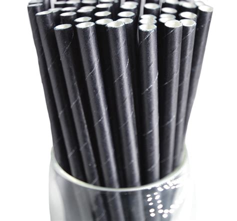 Black Paper Straws | Buy Roc Paper Straws Online in Bulk