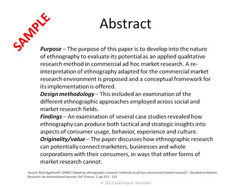 Science Fair Project Abstract Sample