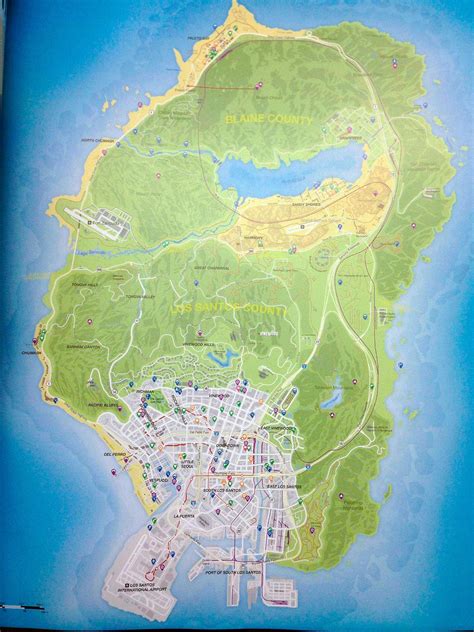 Se Filtra Online El Gigante Mapa De Gta V Grand Theft Auto V | Free ...