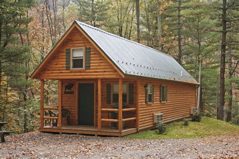 Single Floor Small Log Cabin Plans With Wrap Around Porch — Randolph ...