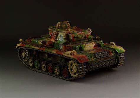 Panzer III Ausf L tri-color camouflage - Maison Militaire