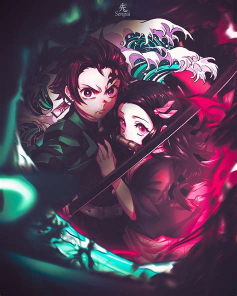 Cute Nezuko And Tanjiro Wallpaper