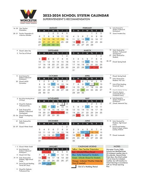 2024 Maryland School Calendar - Carol Cristen