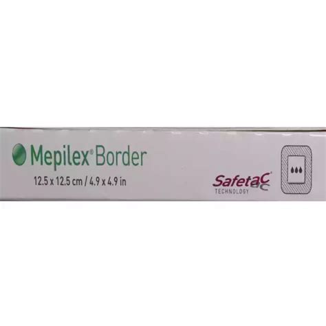 Mepilex Border Dressing (12.5 cm x 12.5 cm): Uses, Price, Dosage, Side ...