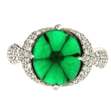 Irreplaceable Beauty - KAT FLORENCE Muzo Trapiche Emerald Ring (8.57 ...