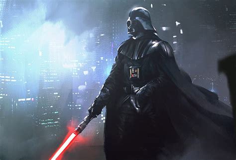 HD wallpaper: Star Wars, Darth Vader, artwork, digital art, lightsaber ...