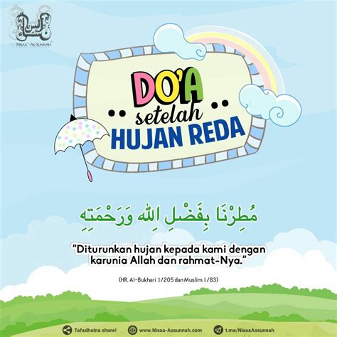 Doa Ketika Hujan Reda - Dakwah Islami