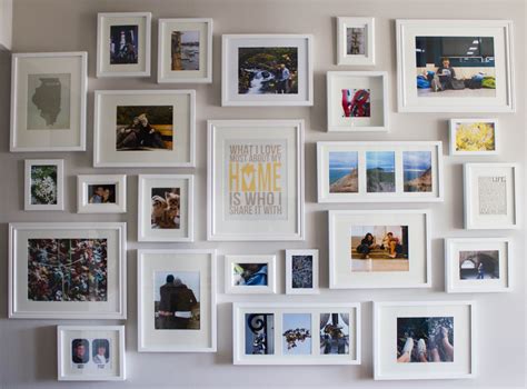 White frames | Diy photo wall, Gallery wall bedroom, Frames on wall