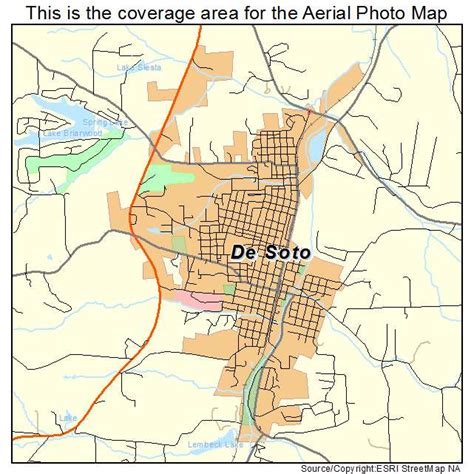 Aerial Photography Map of De Soto, MO Missouri