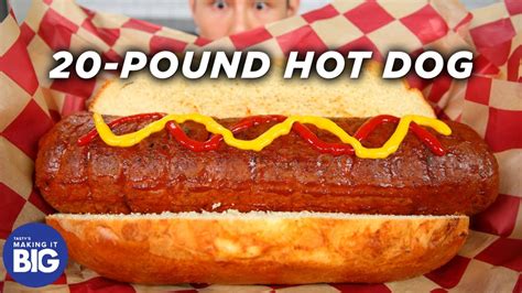 I Made A Giant 20-Pound Hot Dog • Tasty - YouTube