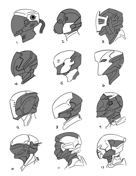 Helmets (with and without random grays), Jardin John Cobile | Character ...