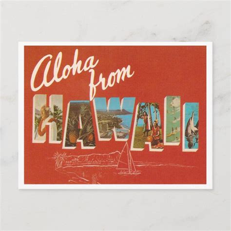 Vintage Hawaii Postcard | Zazzle.com