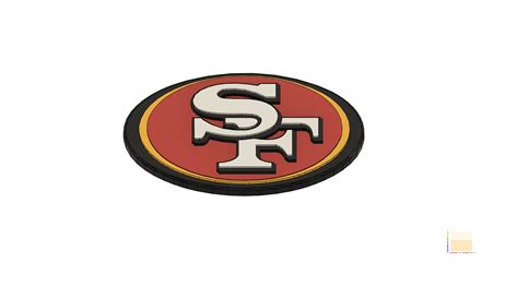 3D file San Francisco 49ers Logo 🏈・Template to download and 3D print・Cults