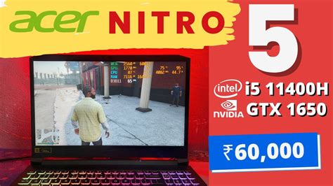 Acer Nitro 5 i5 11400H GTX 1650 Unboxing, Review and Gaming Test - YouTube