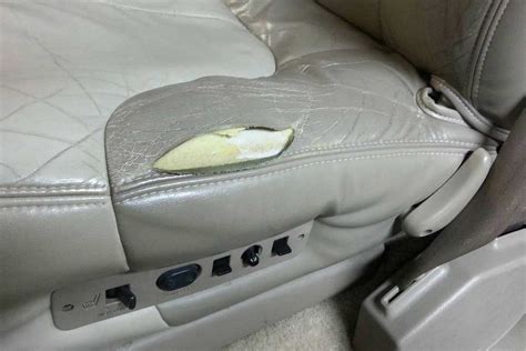 How To Fix Tear In Leather Auto Seat - Velcromag