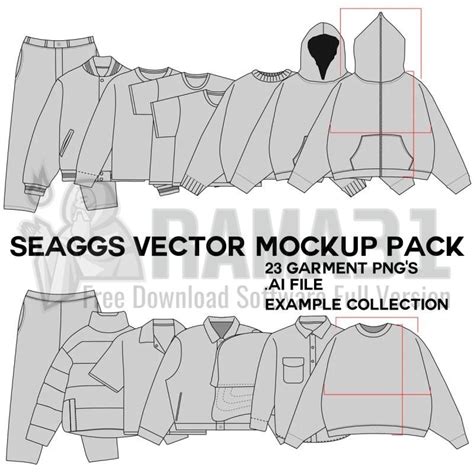 Seaggs Vector Mockup Pack Free Download | Hoodie mockup free, Mockup ...