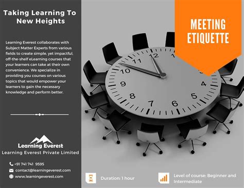 Meeting Etiquette – Learning Everest