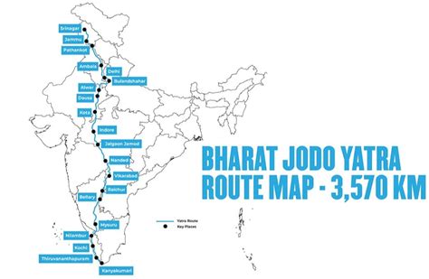 Bharat Jodo Yatra Schedule, Date, Time-table, Route Map Today ...