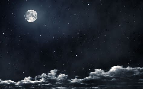 Star Sky Moon Wallpaper