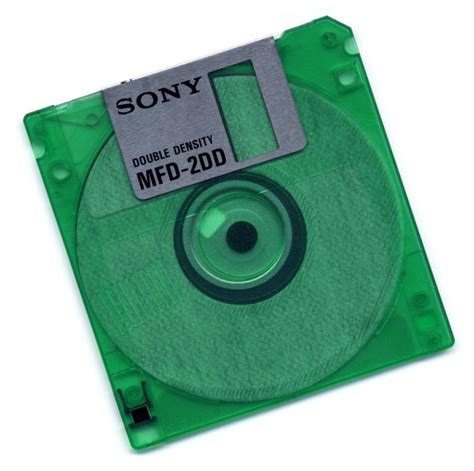 Free image of Green micro floppy disk