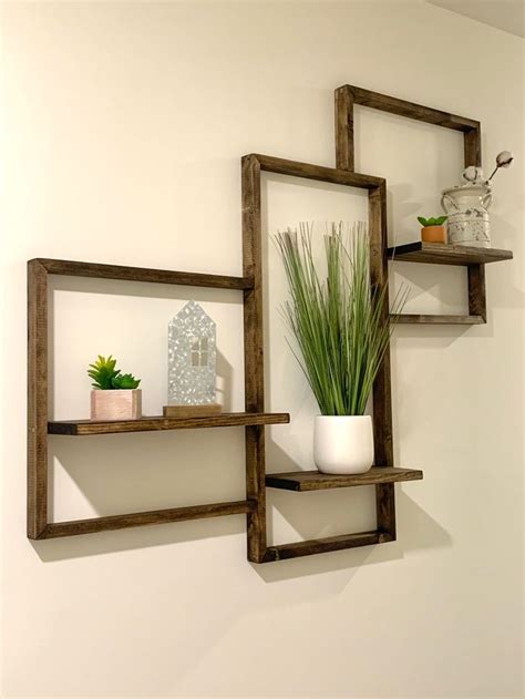 DIY Wooden Shelving Wall Mount | Wall decor design, Decor, Wall shelves ...