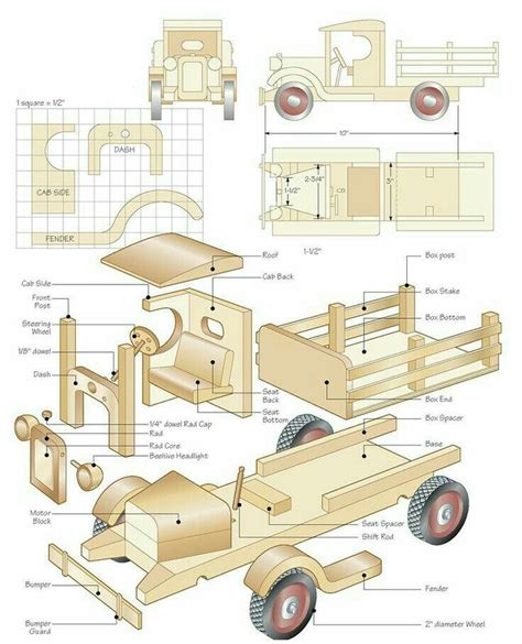 Pin by Ladislav Bukovinský on drevene hračky | Wooden toy trucks ...