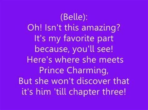 Beauty and the Beast - 'Belle' Lyrics ♫ | Beauty and the beast, Cool ...