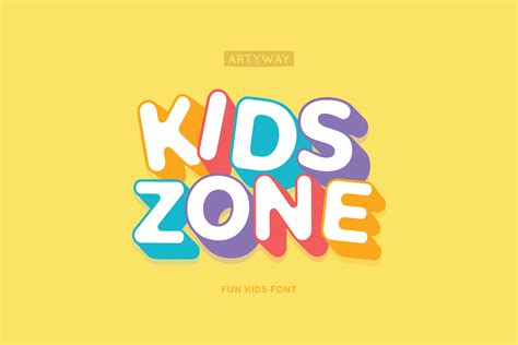 Kids Zone Font di artyway · Creative Fabrica