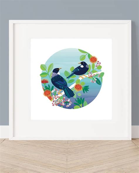 A3 Tūī Digital Art Print - unframed | Felt