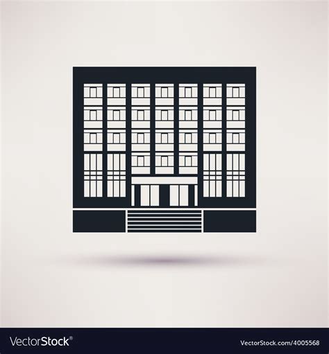 Institute university icon in the flat style Vector Image