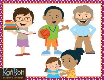 School Employees Clip Art by Kari Bolt Clip Art | TpT