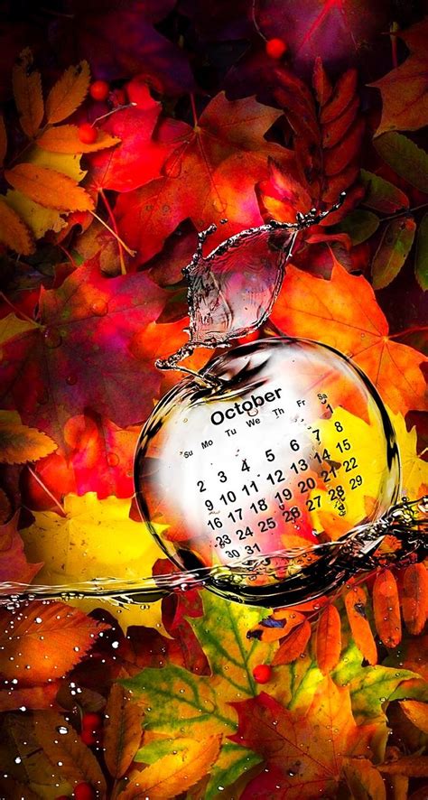 Wallpaper iPhone October 2016 calendar ⚪️ | Fall wallpaper, Iphone ...