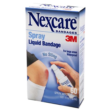 Nexcare No Sting Liquid Bandage Spray | Walgreens