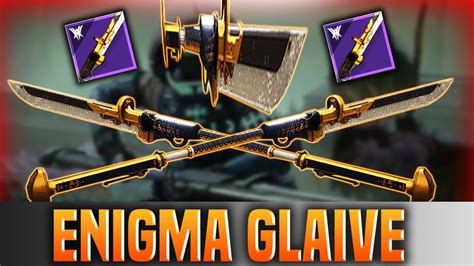 The Enigmeme Glaive. New Witch Queen weapon! - YouTube