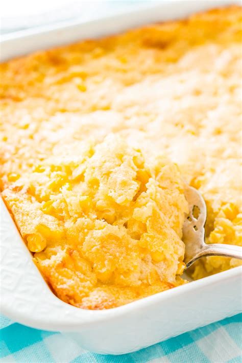 Cheesy Corn Casserole is an easy, no-effort side dish made with just 6 ...