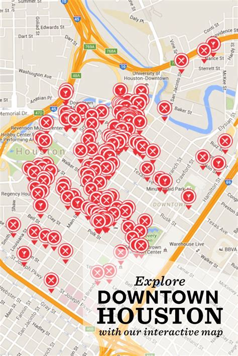 Navigate your way through Downtown Houston with our Interactive Map ...