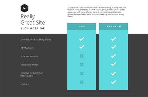 Free Online Comparison Chart Maker: Design a Custom Comparison Chart in ...