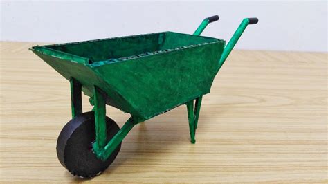 How to Make a CARDBOARD Wheelbarrow - DIY Realistic Miniature ...