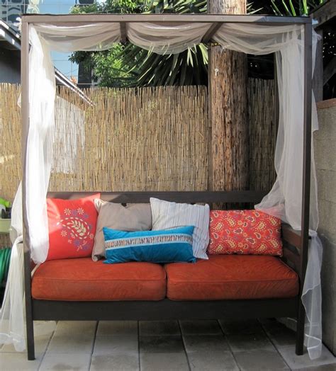 Outdoor Daybed with Canopy | Ana White