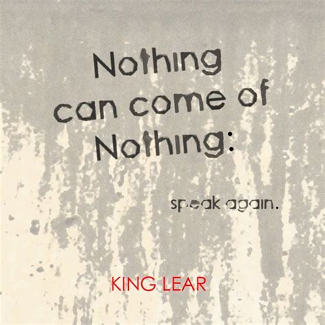 Quote Magnet - Nothing | Shakespeare quotes, King lear quotes, Magnet ...