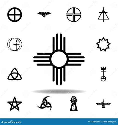 Religion Symbol, Native American Sun Icon. Element of Religion Symbol ...