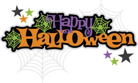 Happy Halloween Clip Art PNG | Halloween logo, Halloween clips, Happy ...