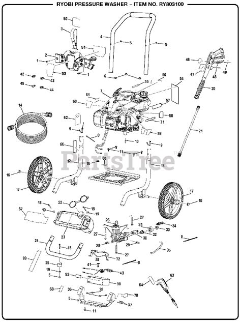 Ryobi Pressure Washer Parts Diagram