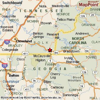 Ducktown, Tennessee Area Map & More