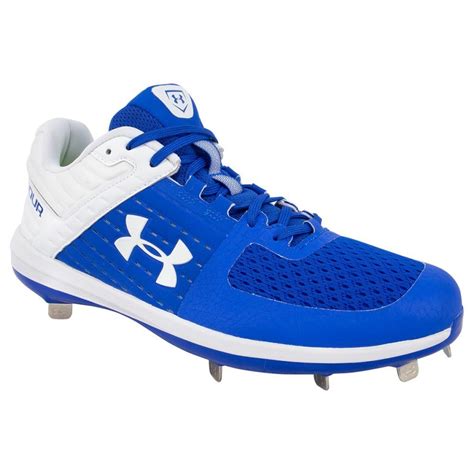 Under Armour Yard Low St Men's Metal Baseball Cleats - Royal/white ...